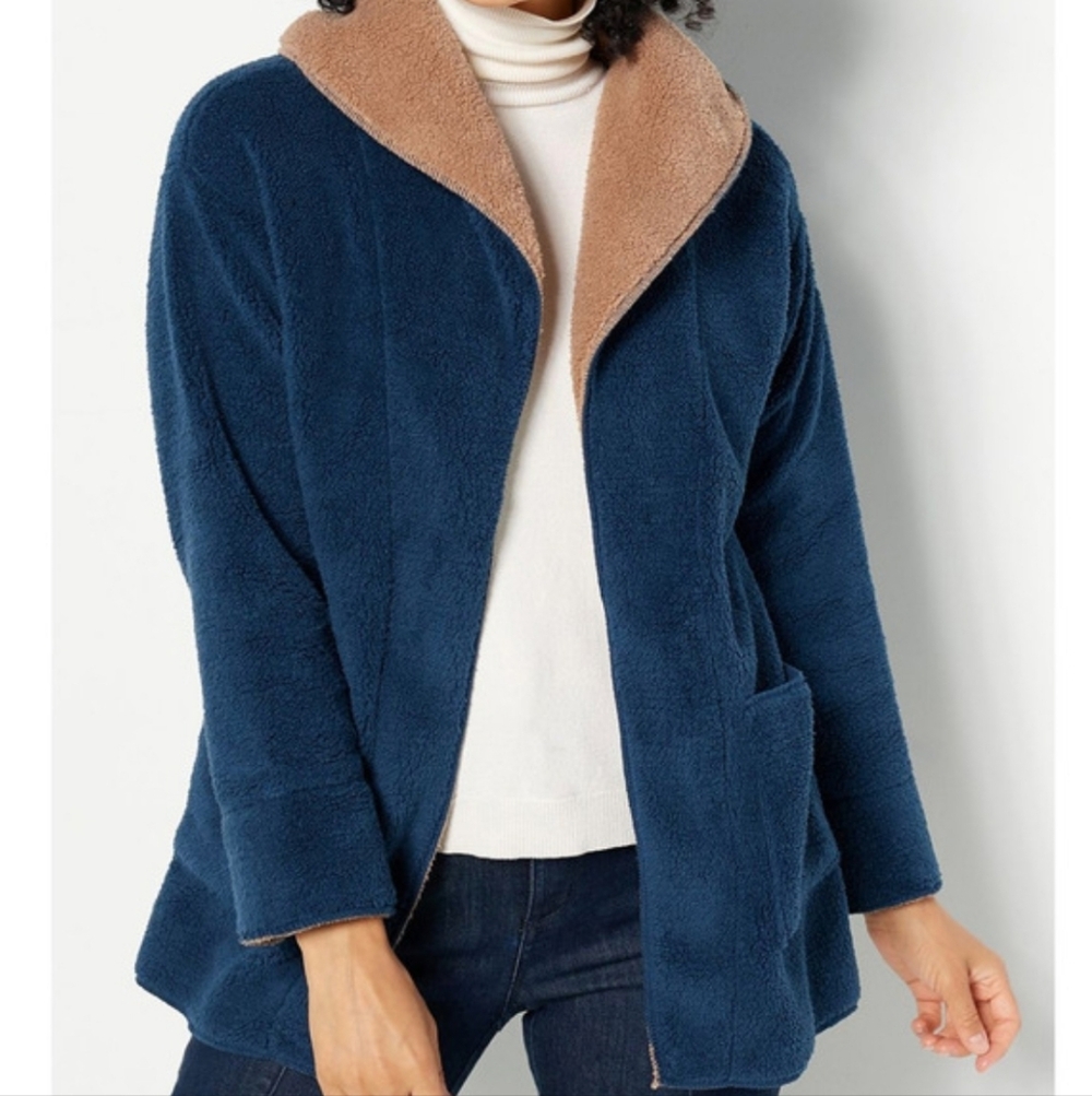 Koolaburra By UGG Sherpa Fleece Shawl Collar Cardigan Women's/ Small
